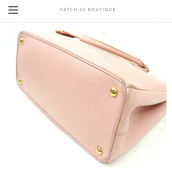 Prada Pink Saffiano Lux  Large Double Zip Tote - Picture 9 of 12